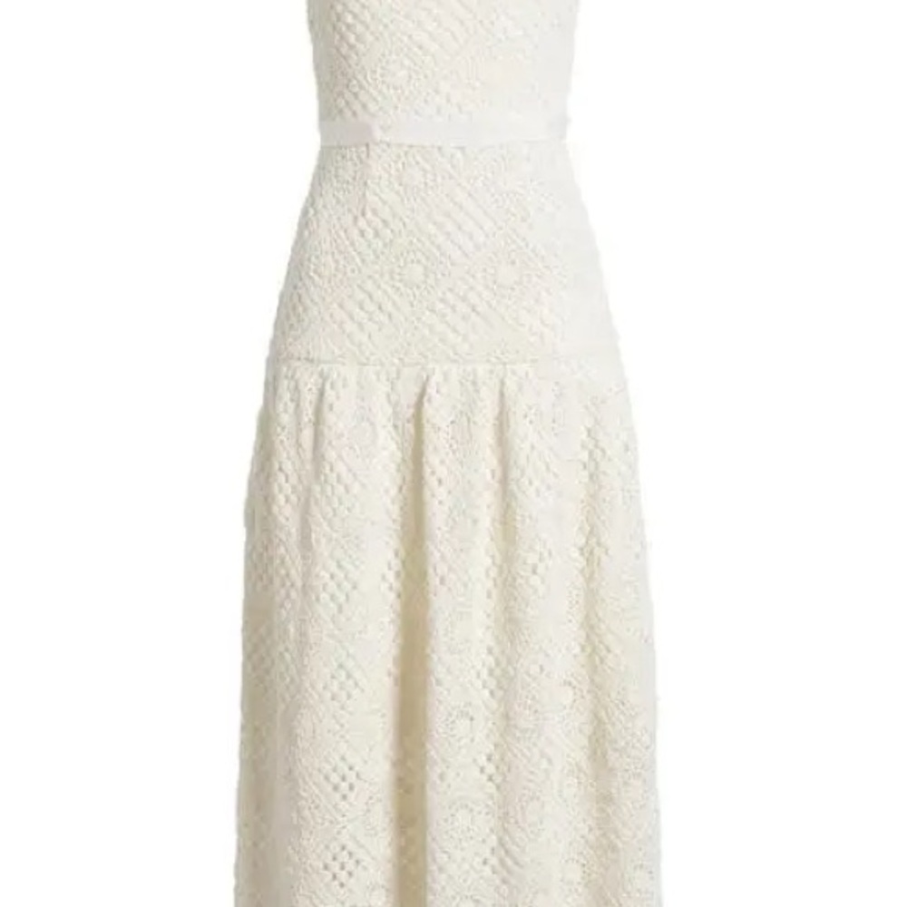 NWT Saylor white crochet Midi/ Maxi Dress